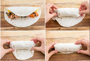 How to roll up a burrito
